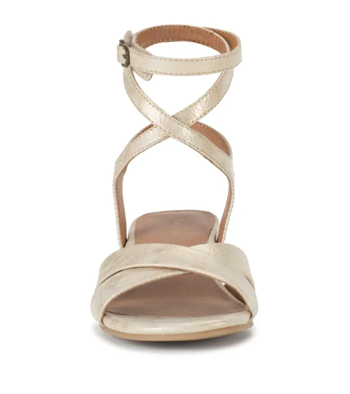Women Valerie Block Heel Sandal Light Gold Baretraps Classic Comfort Sandals