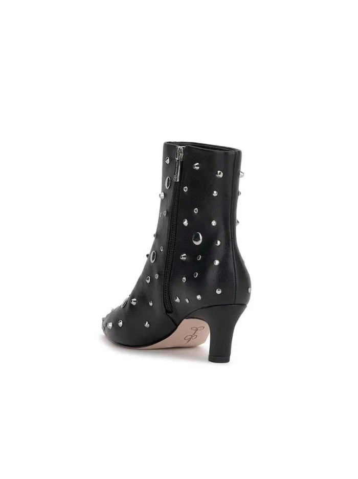 Women Viviana Kitten Heel Bootie In Black Jessica Simpson Boots and Booties