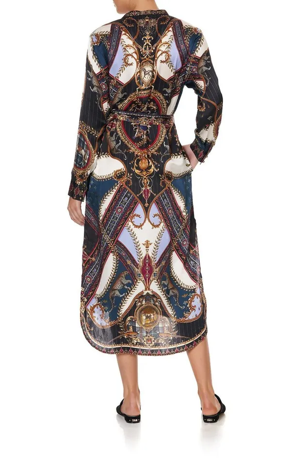Women Wedding Guest Dresses Camilla Mid Length Shirt Dress Dining Hall Darling
