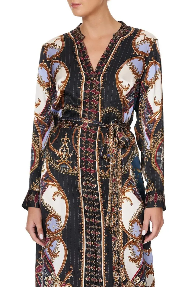 Women Wedding Guest Dresses Camilla Mid Length Shirt Dress Dining Hall Darling