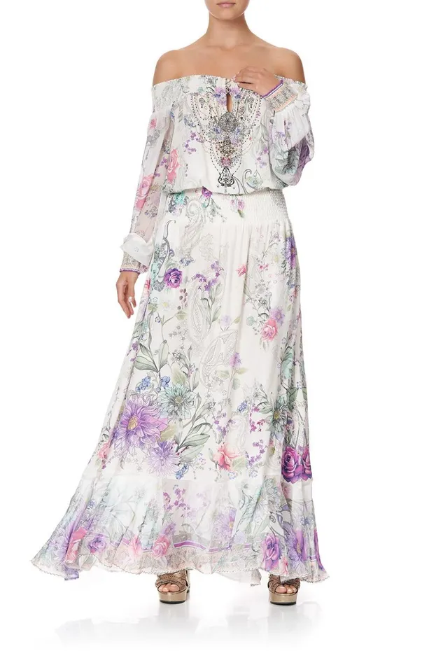 Women Wedding Guest Dresses Camilla Off Shoulder Shirred Dress Forever Far