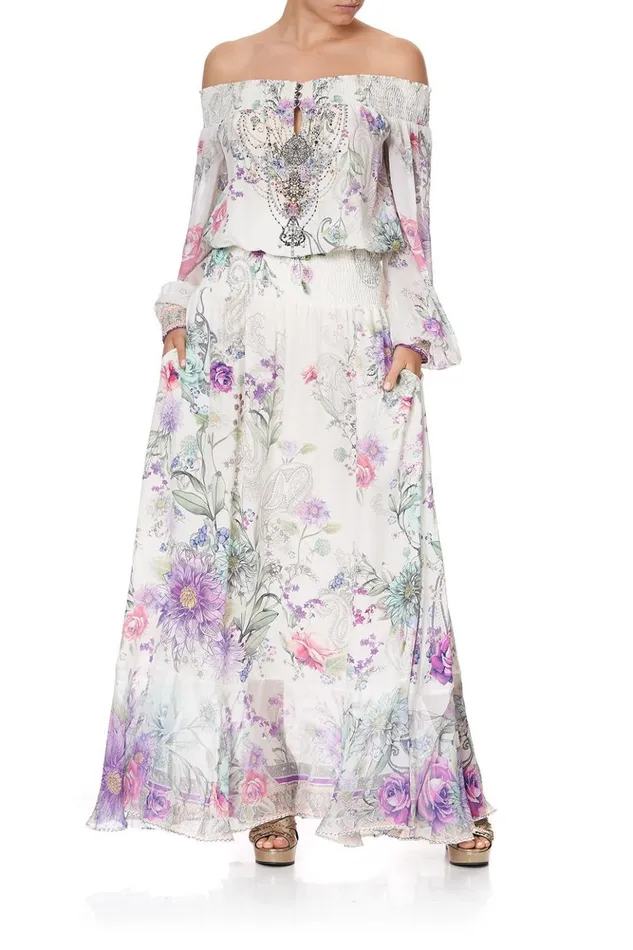 Women Wedding Guest Dresses Camilla Off Shoulder Shirred Dress Forever Far