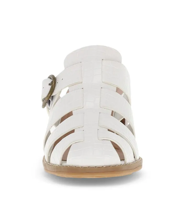 Women Whitnie Block Heel Sandal Cream Baretraps Classic Comfort Sandals