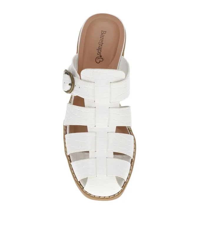 Women Whitnie Block Heel Sandal Cream Baretraps Classic Comfort Sandals