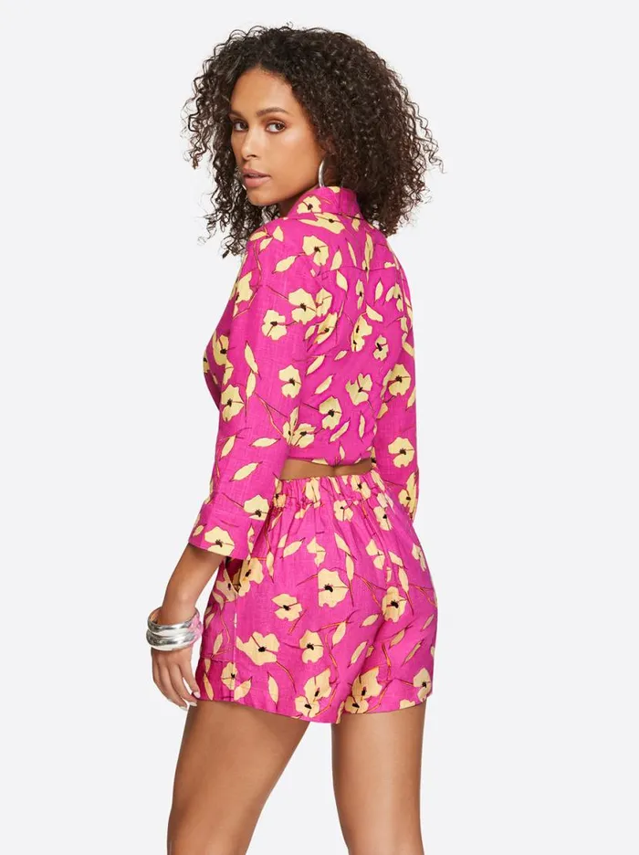 Women Wisteria Tie Front Top In Withering Petals Jessica Simpson Sets