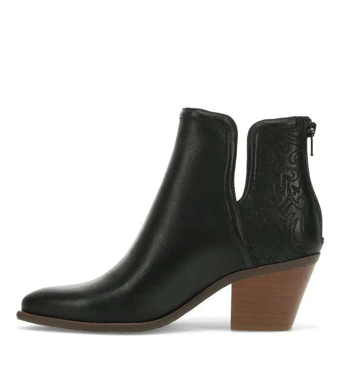 Women Yara Block Heel Bootie Black Baretraps Booties
