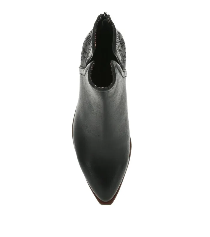 Women Yara Block Heel Bootie Black Baretraps Booties
