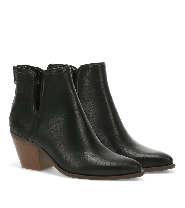 Women Yara Block Heel Bootie Black Baretraps Booties