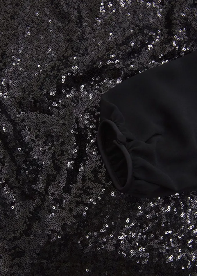 Women Zariah Sequin Top Black Hobbs Tops