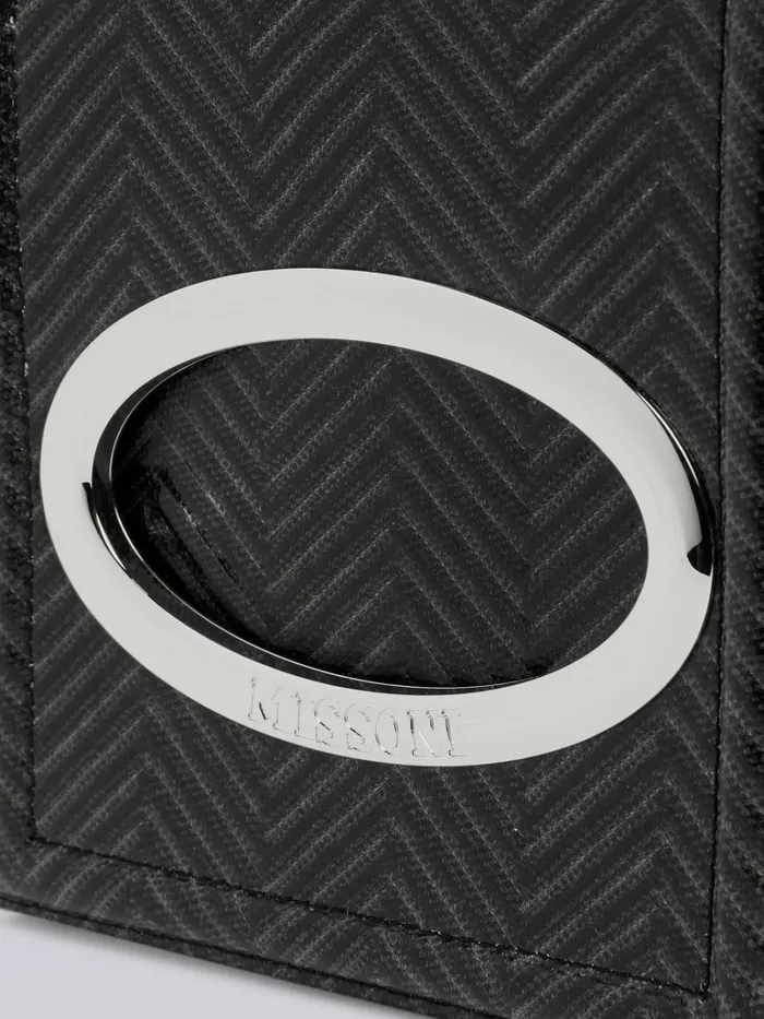 Women Zigzag Fabric Shoulder Bag Black Missoni Bags Women Zigzag Fabric Shoulder Bag Black Missoni Bags
