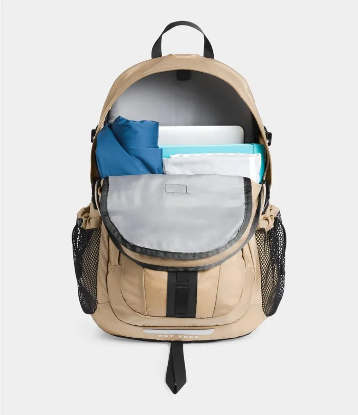Womens The North Face Backpacks Hot Shot Special Edition Backpack Hawthorne Khakitnf Black