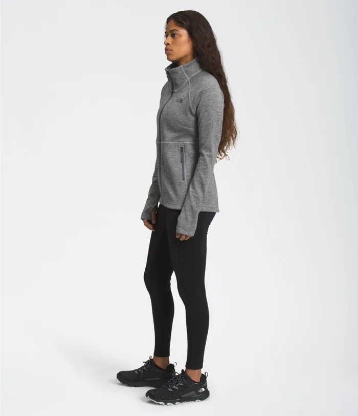 Womens The North Face Fleece Canyonlands FullZip Fleece Tnf Medium Grey Heather