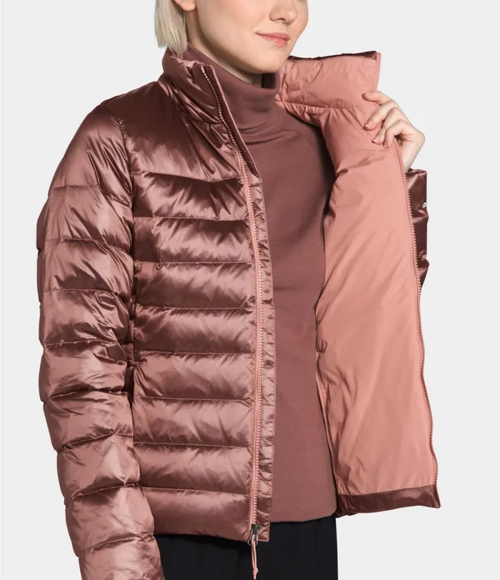 Womens The North Face Insulated and Down Jackets Aconcagua Jacket Pink Clay