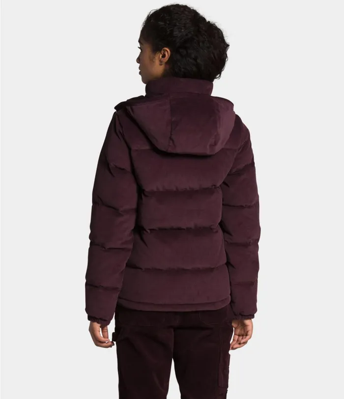 Womens The North Face Insulated and Down Jackets Sierra Down Corduroy Parka Root Brown