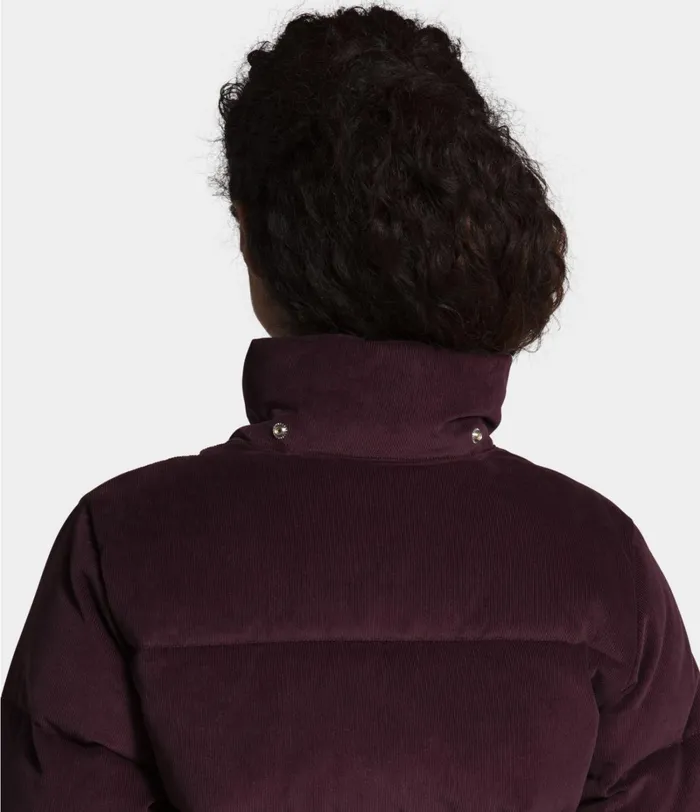 Womens The North Face Insulated and Down Jackets Sierra Down Corduroy Parka Root Brown