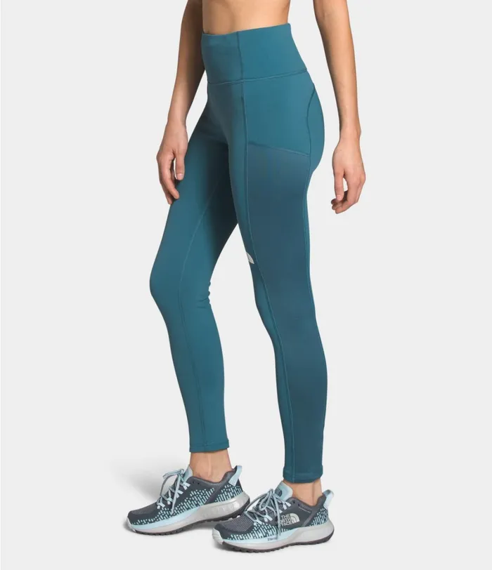 Womens The North Face Leggings Winter Warm HighRise Tights Mallard Blue