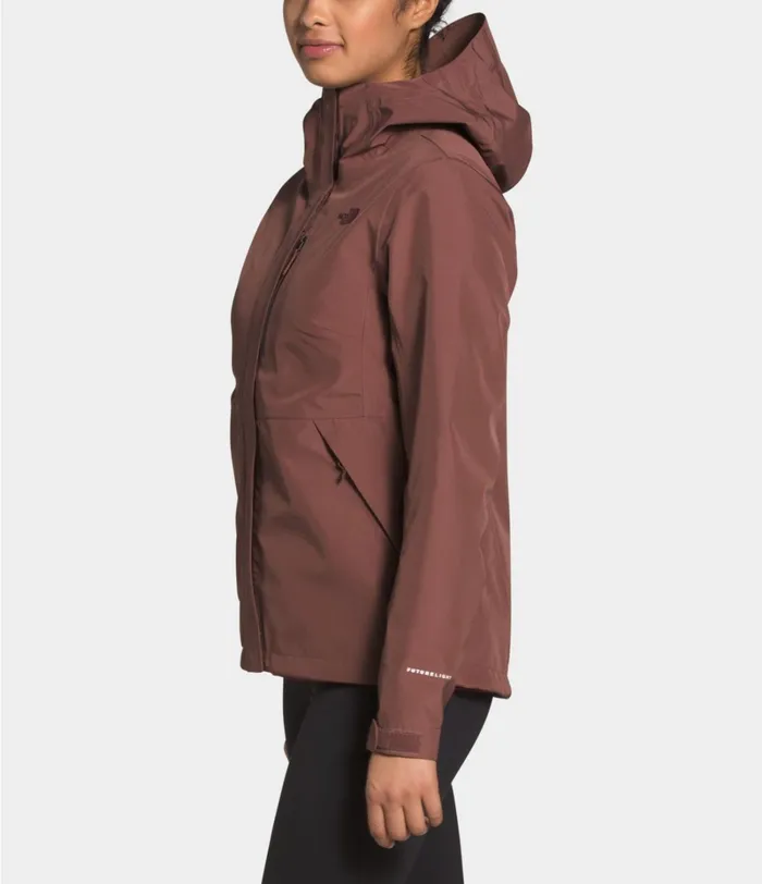 Womens The North Face Rainwear Dryzzle FUTURELIGHT Jacket Marron Purple