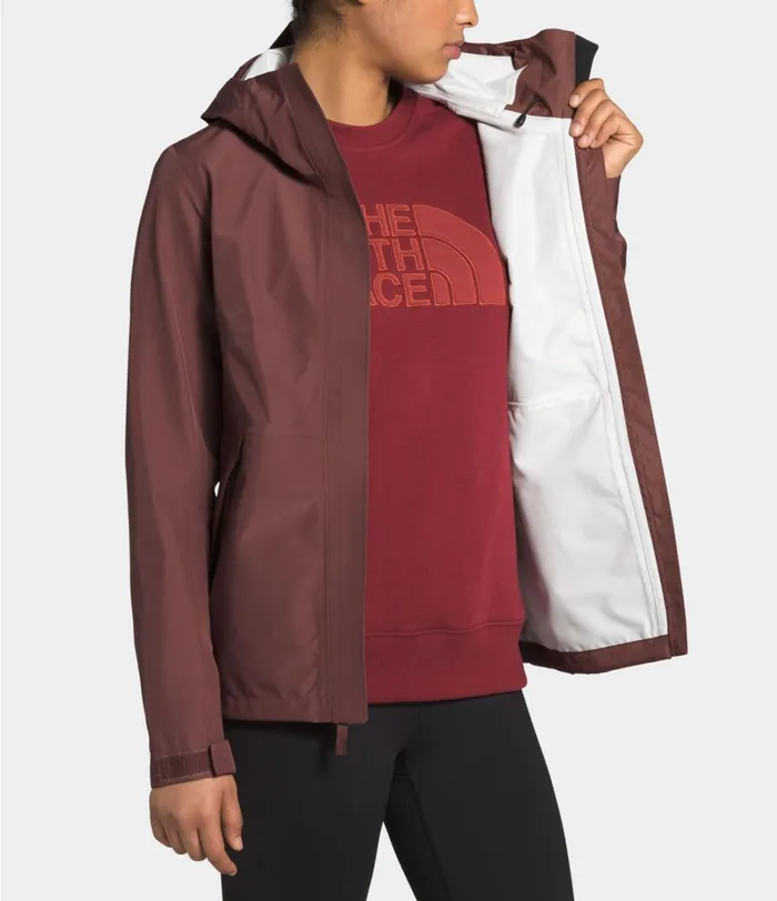 Womens The North Face Rainwear Dryzzle FUTURELIGHT Jacket Marron Purple