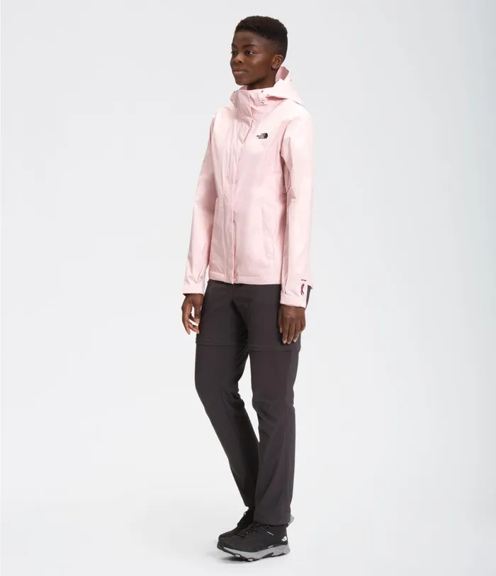 Womens The North Face Rainwear Pink Ribbon Venture 2 Jacket Purdy Pink