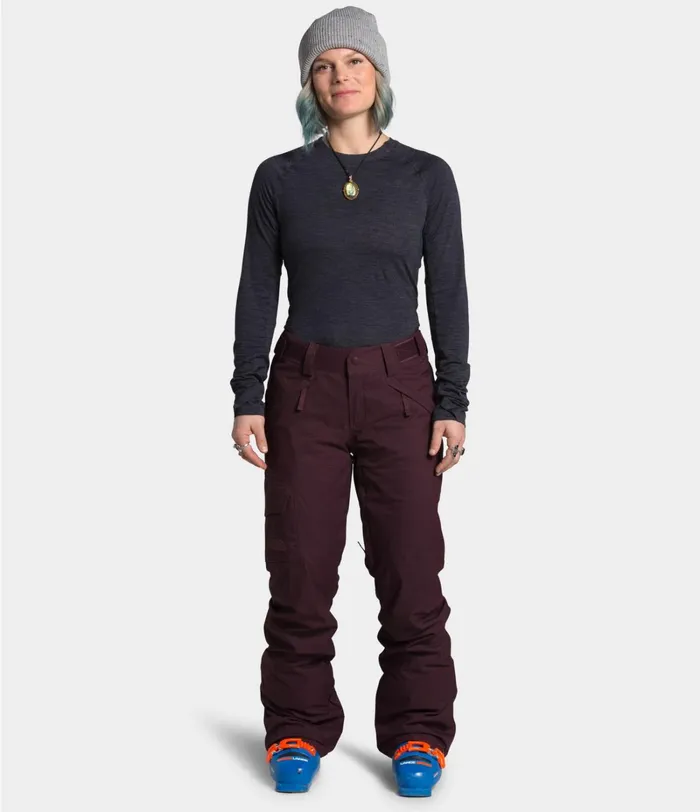 Womens The North Face Snow Freedom Pants Root Brown