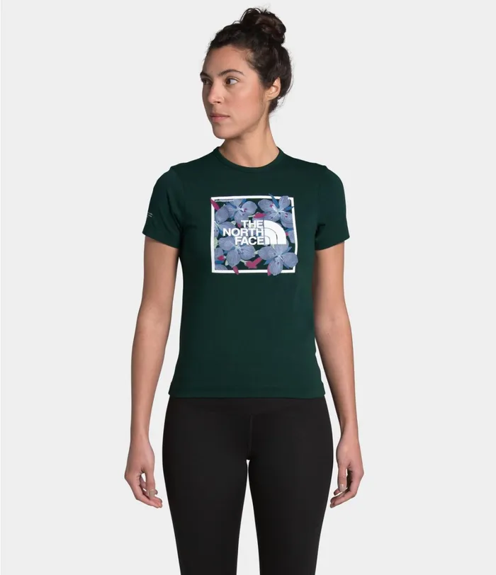 Womens The North Face TShirts SHORT SLEEVE HIMALAYAN BOTTLE SOURCE TEE Scarab Green