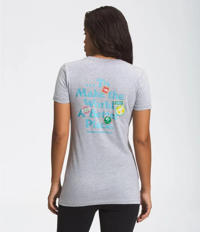 Womens The North Face TShirts TNF XGIRLSCOUTSSHORT SLEEVE TEE Athletic Heather Womens The North Face TShirts TNF XGIRLSCOUTSSHORT SLEEVE TEE Athletic Heather