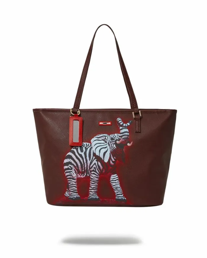 ZEBRA ELEPHANT RON ENGLISH COLLAB TOTE Bags SPRAYGROUND