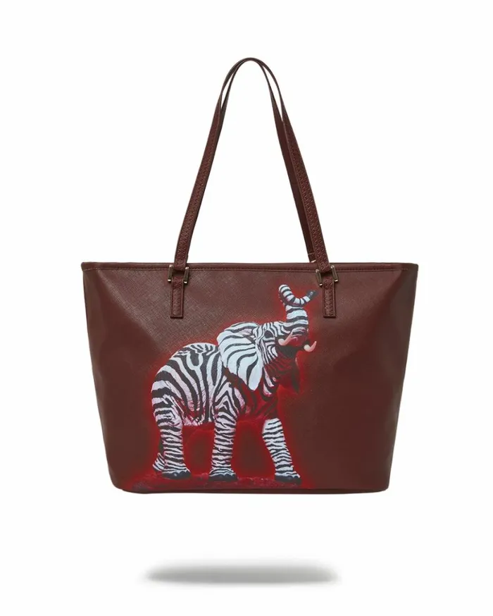 ZEBRA ELEPHANT RON ENGLISH COLLAB TOTE Bags SPRAYGROUND