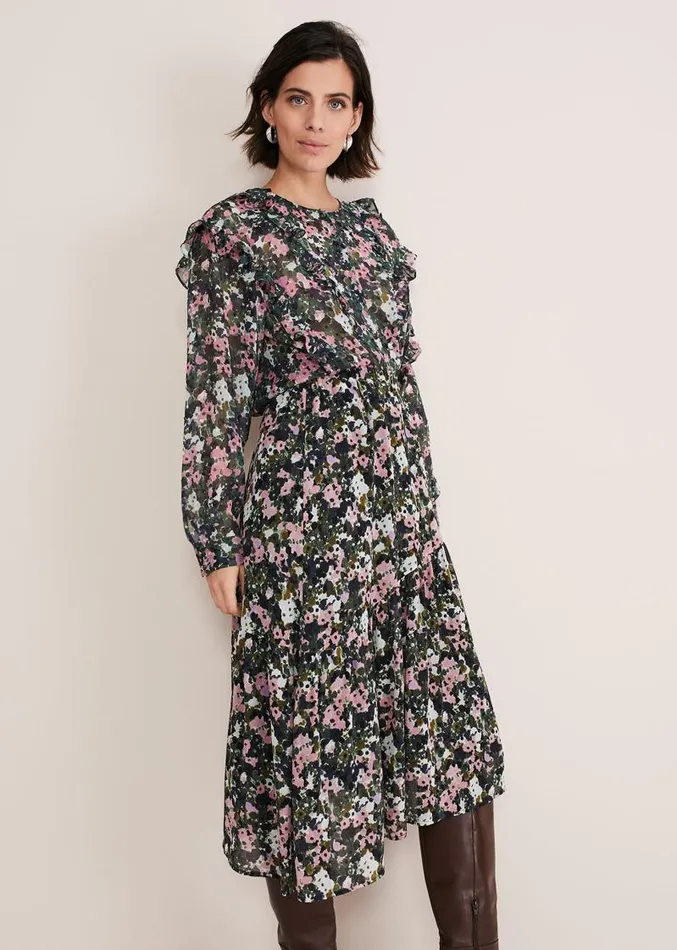 Zowena Floral Chiffon Blouse Green Multi Women Phase Eight Shirts and Blouses Zowena Floral Chiffon Blouse Green Multi Women Phase Eight Shirts and Blouses