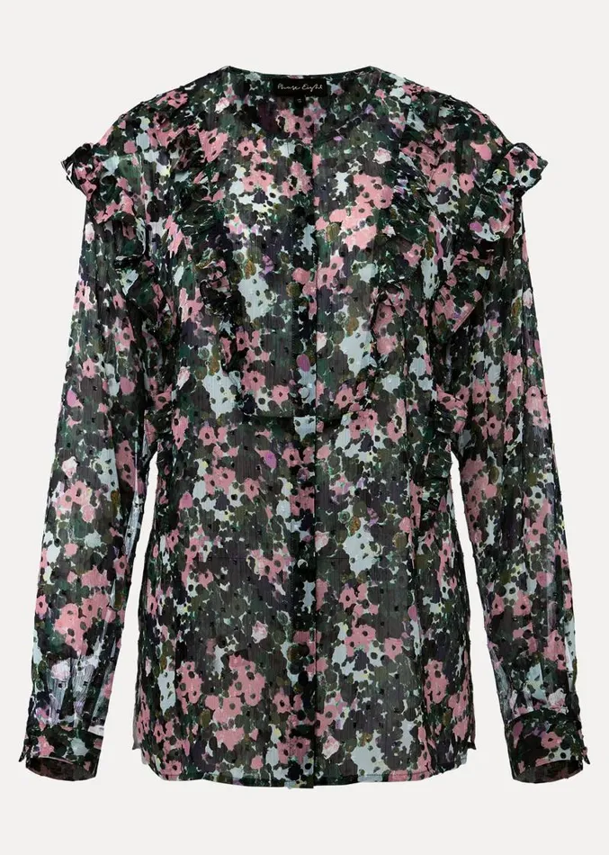 Zowena Floral Chiffon Blouse Green Multi Women Phase Eight Shirts and Blouses Zowena Floral Chiffon Blouse Green Multi Women Phase Eight Shirts and Blouses